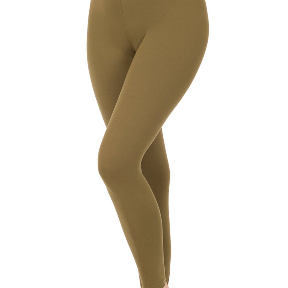 Zenana Outfitters Olive Green Leggings